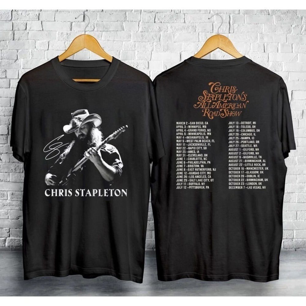 Chris Stapleton All American Road Show Tour 2024 Shirt-2 Sided